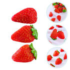  12 Pcs Simulated Strawberry Ornaments Artificial Strawberries