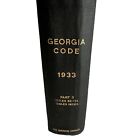 The State of Georgia Code Book of 1933 Part 3 Titles 92-114 Park & Strozier
