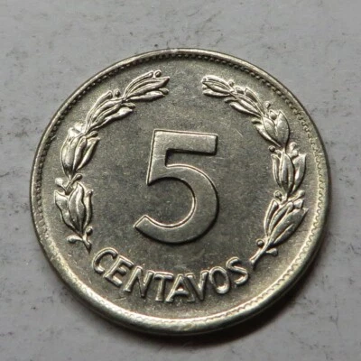 Ecuador 5 centavos 1946 cobre-níquel KM#75b UNC Foto 1 de 2