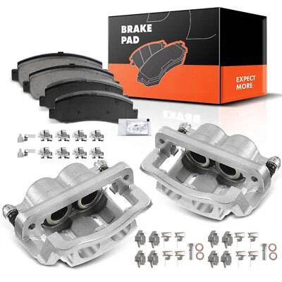 Pinzas de freno + pastillas de freno para Ford F-250 F-350 Super Duty delanteras izquierda y derecha Foto 1 de 4