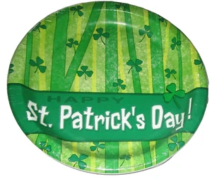 ST PATRICK'S DAY LUNCHEON Paper Plates 10 Ct 8 3/4" Dia. ST PATRICK'S DAY BANNER - Picture 1 of 1