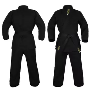 Yamasaki Gold Deluxe Karate Uniform Gi 14oz - Brushed Canvas - Morgan Sports - Picture 1 of 6