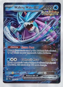 Walking Wake Ex 050/162 Double Rare Holo Temporal Forces Pokemon - Pack Fresh - Foto 1 di 2