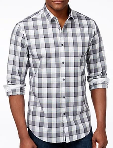 NWT Hugo Boss Green Label By Hugo Boss Modern Fit Plaid Long-Sleeve Shirt - Picture 1 of 10