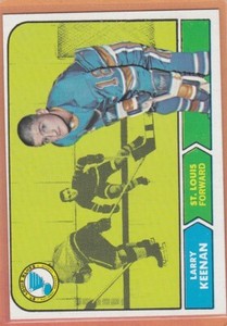 1968-69 TOPPS HOCKEY LARRY KEENAN #115 BLUES EXMT/EXMT+ *91757