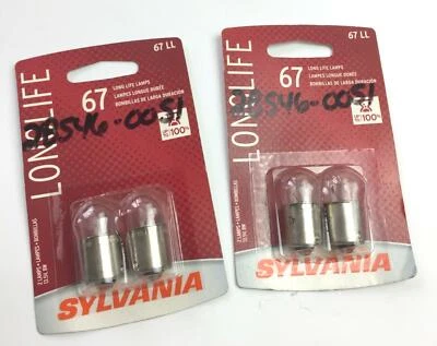 Sylvania Long Life Light Bulb 67 (Lot of 2pkg) NOS - Image 1 of 2