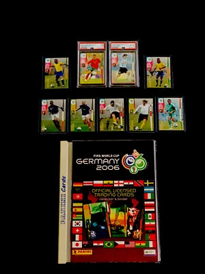 2006 Panini World Cup Full Album + PSA 7 RC Cristiano Ronaldo #169 Leo Messi #47 - Image 1 of 4