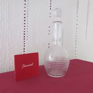 1 carafe a liqueur en cristal de baccarat modèle Nancy H 22 cm signé - Foto 1 di 8