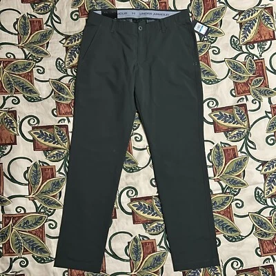 Pantalón de golf Under Armour MFO $70 Match Play Taper para hombre talla 36x34 (34x33) verde Foto 1 de 4