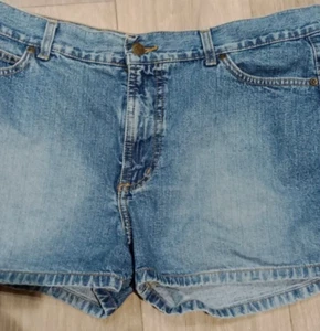 Cherokee Y2K Vintage Women's Denim Short Shorts UK 14-16 Blue Waist 34" Hip 42 - Picture 1 of 9