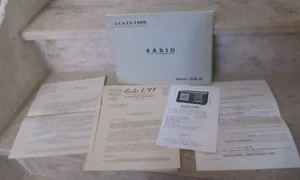 Alter SCAFE KATALOG Paris. Radio (Posten und Fahrgestell) 1938-39. illustriert - Bild 1 von 10