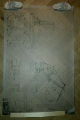 Bauplan Originale der Sürken Werft, Kran auf Ponton Kranschiff gute Qualität - Bild 1 von 4