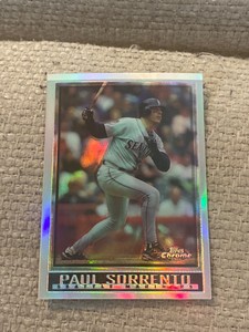 Paul Sorrento 1998 topps chrome refractor #111