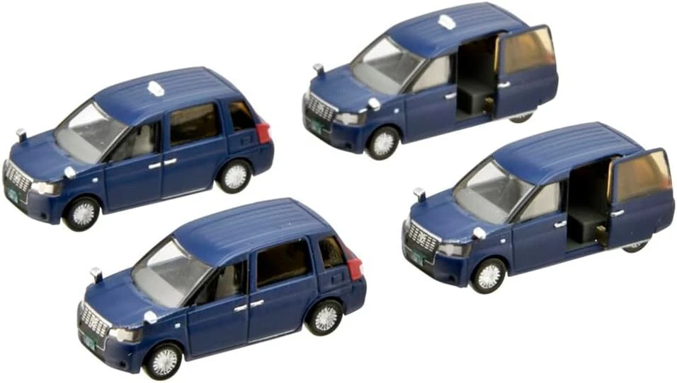 TOMYTEC N Gauge 1/150 The Car Collection Basic Set (SELECT) JPN Taxi Navy 336228 - Image 1 of 3