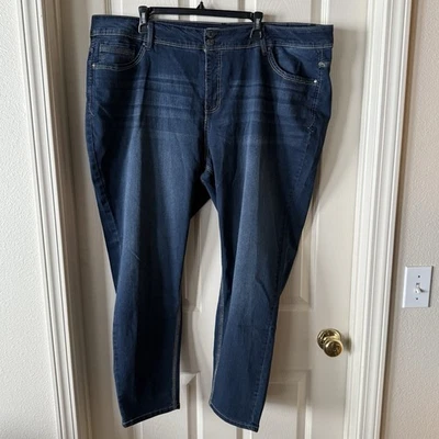 Angels Forever Young Curvy Skinny Medium Wash Jeans 24W Plus, Classic, Fall, - Image 1 of 4