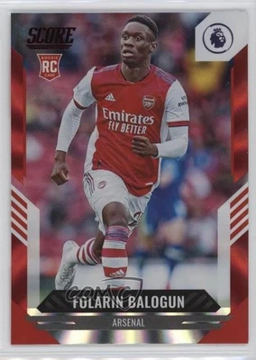 2021-22 Panini Score Premier League Red Lava Folarin Balogun #193 Rookie RC - Image 1 of 2