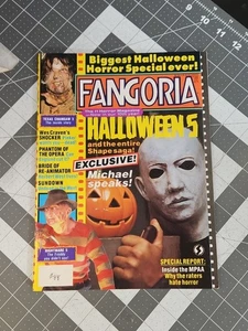Fangoria #88 Nov 1989 w/Poster; Halloween 5; Bride of ReAnimator; Shocker GUC - Picture 1 of 15