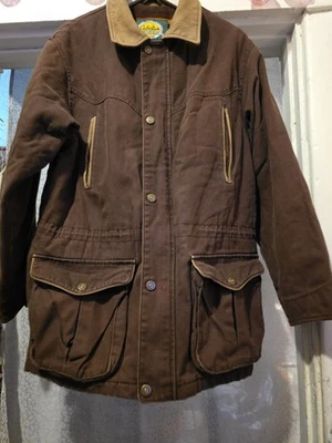CABELA'S Pato Lona Chaqueta de Campo Manta Franela Forrada Tareas Granero Abrigo Mediano R Foto 1 de 4
