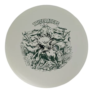 Dino Discs Triceratops - Egg Shell Glow Plastic - Lightweight Putter For Kids - Picture 1 of 1
