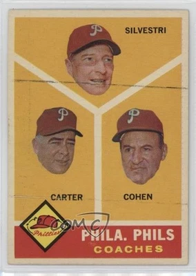 1960 Topps Andy Cohen Ken Silvestri Dick Carter #466 Rookie RC - Image 1 of 2