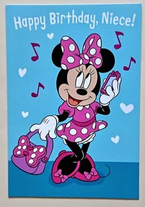 Happy Birthday, Niece! /Minie Mouse Greeting Card (incl. Envelope 5×7") - Picture 1 of 4