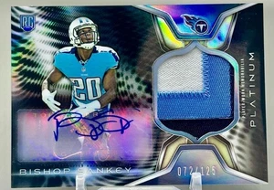 2014 Topps Platinum Bishop Sankey Rookie Patch Auto Black Refractors /125 - Picture 1 of 2