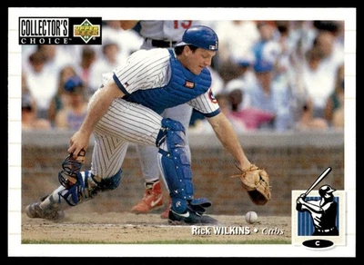 1994 Collector's Choice Baseball Card Rick Wilkins Chicago Cubs #297 9084 - Image 1 of 2