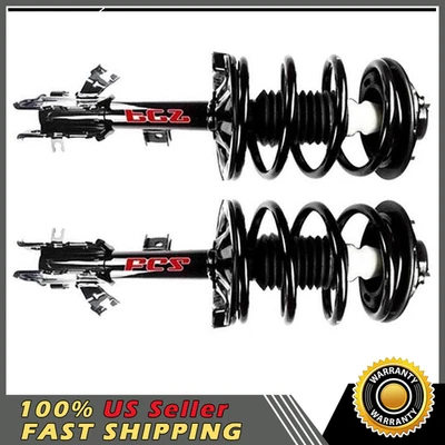 Conjunto de 2 peças amortecedores dianteiros apoios de suspensão e mola helicoidal FCS para 2003-2007 Nissan Murano - Imagem 1 de 4