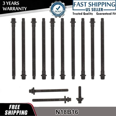 Pernos de cabeza aptos para Mini Cooper Countryman Turbo 2007-12 1,6 L DOHC N12 N14 N16 N18B16 Foto 1 de 4