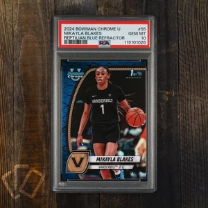 Mikayla Blakes 2024 Bowman Chrome University 1st #55 Blue Reptilian /150 PSA 10 - Bild 1 von 4