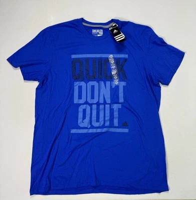 Camiseta Adidas The Go-To Performance para hombre manga corta talla 2XL azul nueva con etiquetas Foto 1 de 4