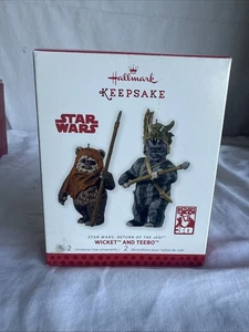 Hallmark Ornament Star Wars 2013 Wicket and Teebo #17 Ewoks - Return of the Jedi - Picture 1 of 3