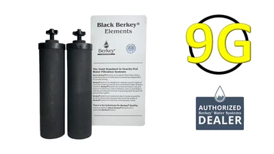 2 Black Berkey Replacement Elements Fits Royal Crown Imperial Lite Big BB-9 BB9 - Image 1 of 3