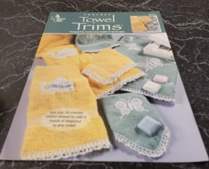 DG20 ANNIE'S ATTIC 2000, CROCHET TOWEL TRIMS PATTERN LEAFLET - Picture 1 of 2