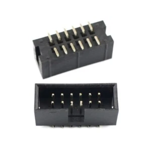 5Pcs 2.54mm Pitch 2x6 12 Pin SMT IDC Cable Connector Male Shrouded Box Header - Picture 1 of 6