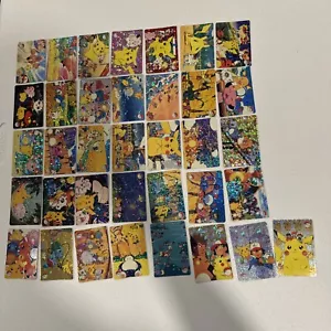 Pokemon Vintage Pocket Monsters Vending HOLO Prism Sticker (36 Cards) Pikachu - Picture 1 of 6