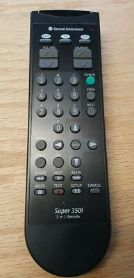 IRC331 Motorola General Instrument GI Super 350i Satellite Remote New-Old-Stock  - Image 1 of 4