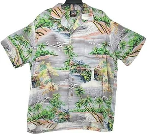 Pipeline Shirt Mens Size Large Hawaiian Floral Tropical Camp Kona Aloha Hawaii - Picture 1 of 11