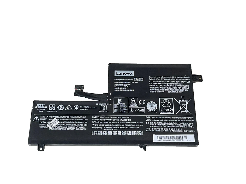 L15M3PB1 Lenovo Chromebook Batería Original 45Wh 3980mAh 300E 81H0 N22 N23 N42 Foto 1 de 1