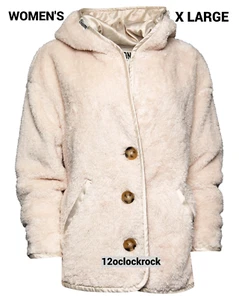 Dixxon Flannel LATTE Women's Sherpa Cardigan - XL - Picture 1 of 8