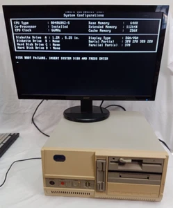 Vintage Intel 486 DX2 66MHz Desktop Computer 12MB RAM 5.25" Floppy 80486DX2-S - Imagen 1 de 15