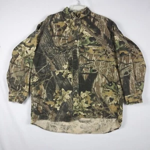 Vintage Mossy Oak Mens 3XL Camo Break Up Heavy Button Down Long Sleeve USA - Picture 1 of 6