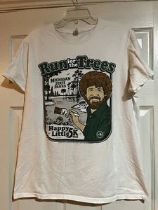 Bob Ross Run For The Trees Happy Little 5K Michigan State Parks T-shirt XL - Picture 1 of 3