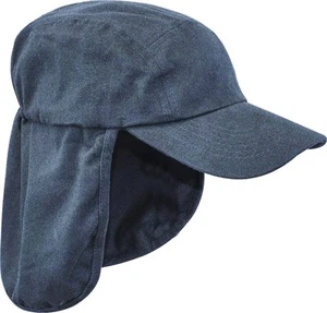 SEÑORA LEGIONARIAS SOMBRERO DE SOL Mujer Azul 100% Algodón Gorra Cuello Cubierta Caminar S-XL - Imagen 1 de 1