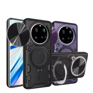 Funda con soporte de anillo 360 trasera blindada protección cámara deslizante para Xiaomi 15 Ultra 5G - Imagen 1 de 24