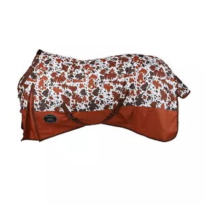 Showman PONY/YEARLING 48"-54" Cow Print 1200D Waterproof & Breathable Perfect - Picture 1 of 4
