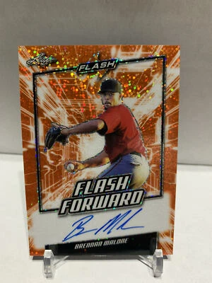 2019 Leaf Flash Forward Orange /10 Brennan Malone #FF-BM1 Auto ON CARD - Image 1 of 2