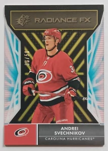 2021-22 Upper Deck SPx Radiance FX Andrei Svechnikov /50 Carolina Hurricanes - Picture 1 of 2