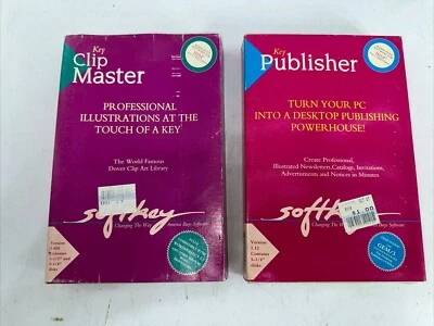 IBM PC Vintage Key Publisher Clip Master Dover Clip Art Library Floopy Disks - Image 1 of 4