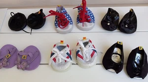 BAB Build A Bear Zapatos Sandalias Tacones Tenis Colección Paquete de 6 - Imagen 1 de 5